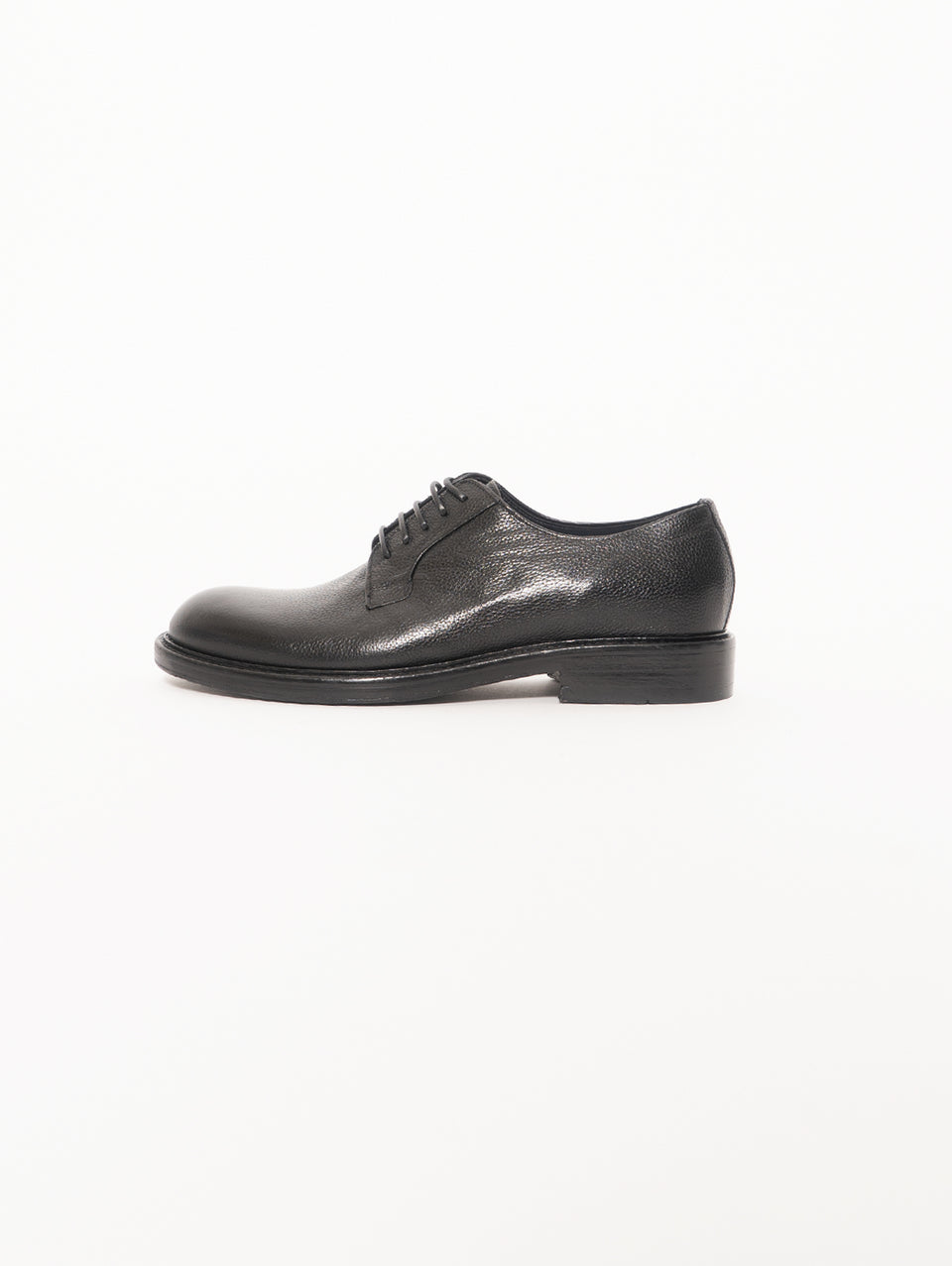 SEBOY'S Derby Classica in Pelle Martellata Nero