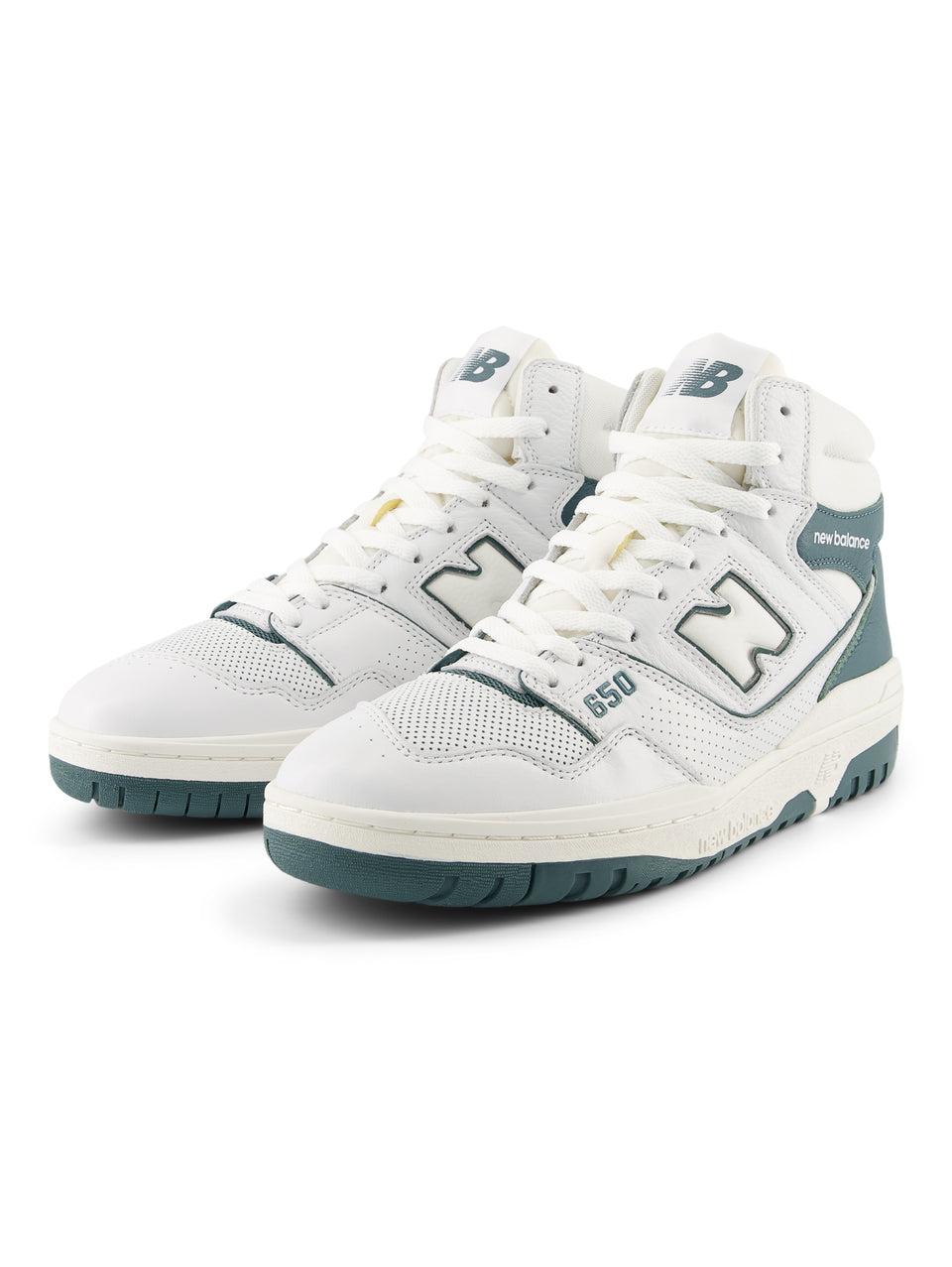 NEW BALANCE Sneakers Alte Retrò 650 Bianco/Petrolio