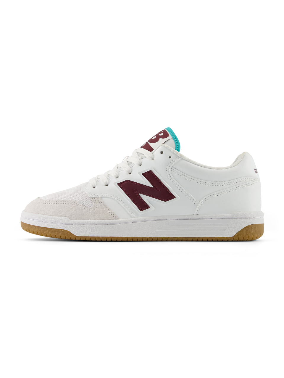 NEW BALANCE Sneakers Basse da Basket 480 Bianco/Bordeaux