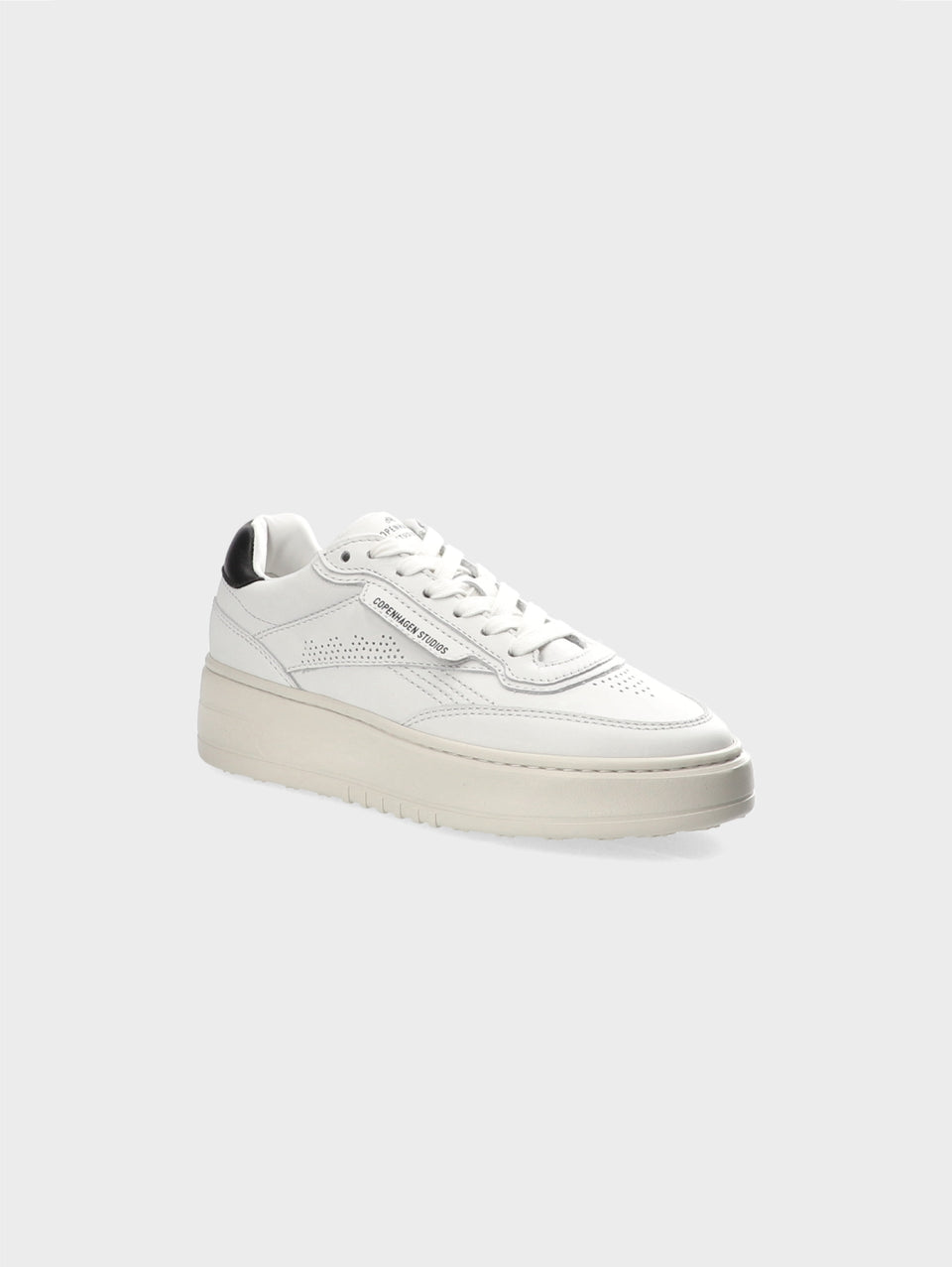 COPENHAGEN Sneakers In Pelle Con Suola Bold Bianco/Nero