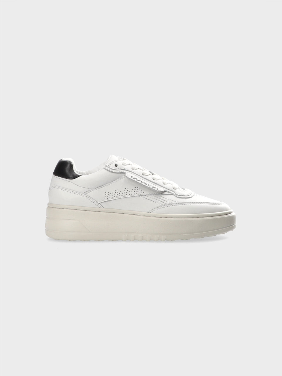 COPENHAGEN Sneakers In Pelle Con Suola Bold Bianco/Nero