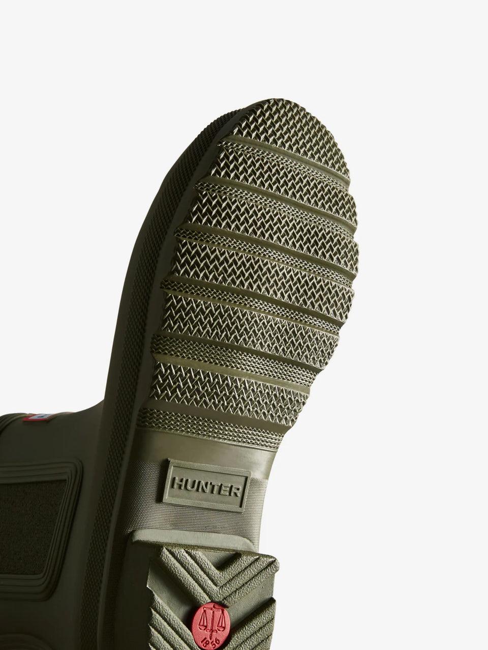 HUNTER Stivaletti Chelsea In Gomma Con Elastico Verde