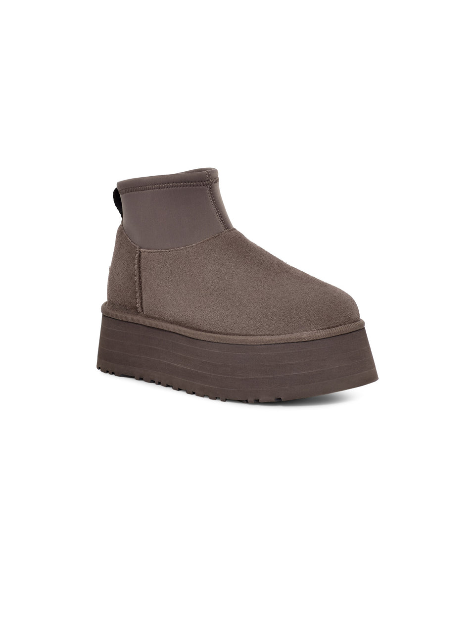 UGG Stivaletti Con Plateau Classic Mini Dipper Grigio