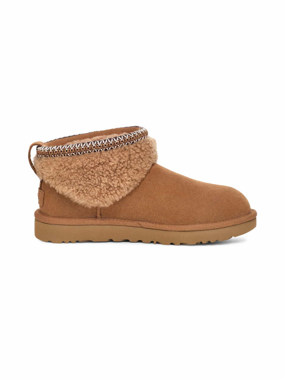 UGG Stivaletti In Montone Classic Ultra Mini Maxi Curly Da Donna Castagna