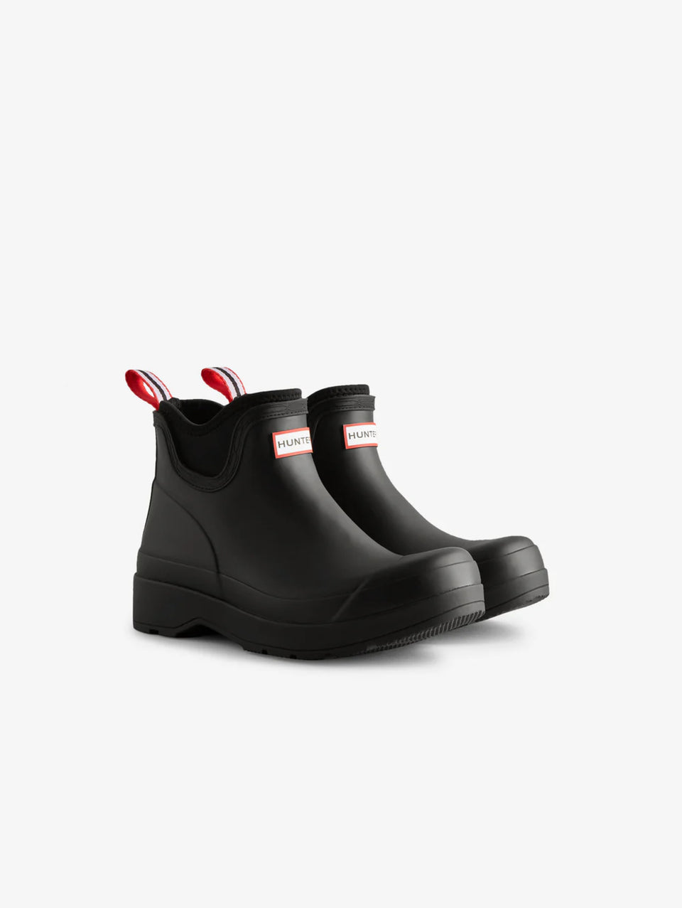 HUNTER Stivaletti Play Chelsea In Neoprene E Gonna Nero