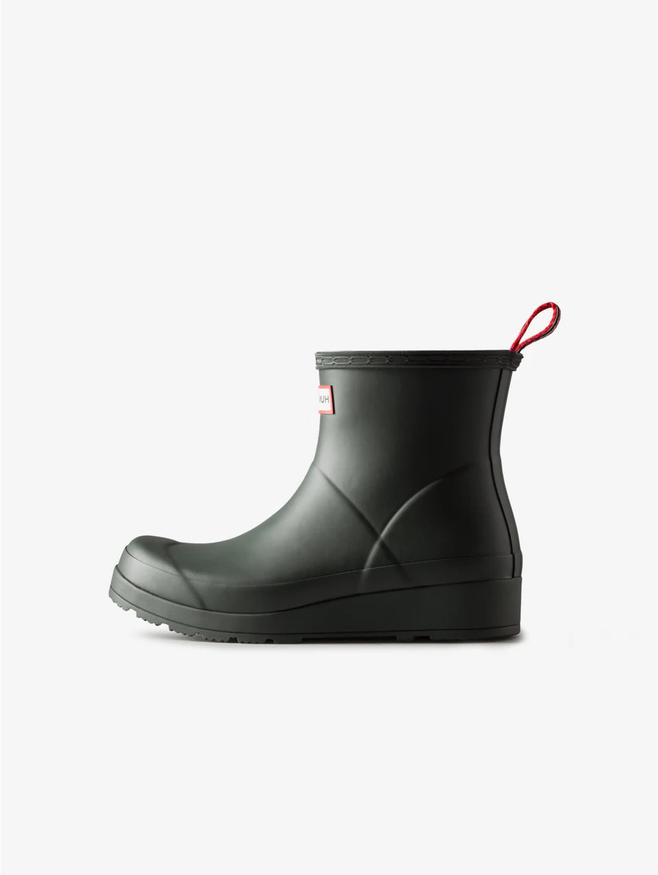HUNTER Stivaletti Play Short Wellington con Plateau Verde