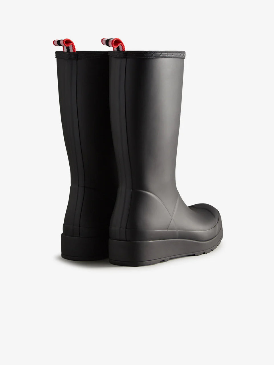 HUNTER Stivaletti Wellington Play Tall In Gomma Neri