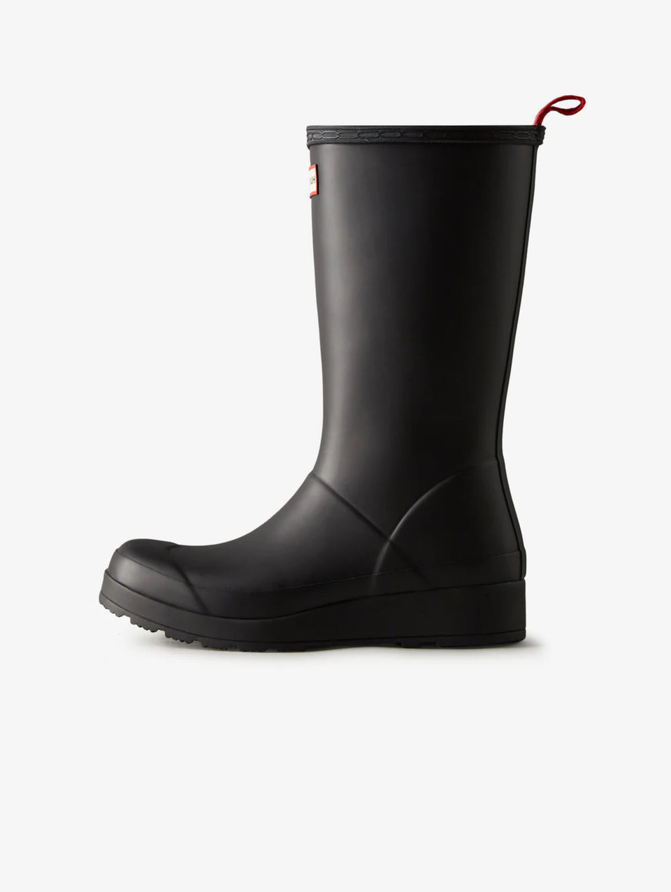 HUNTER Stivaletti Wellington Play Tall in Gomma Neri