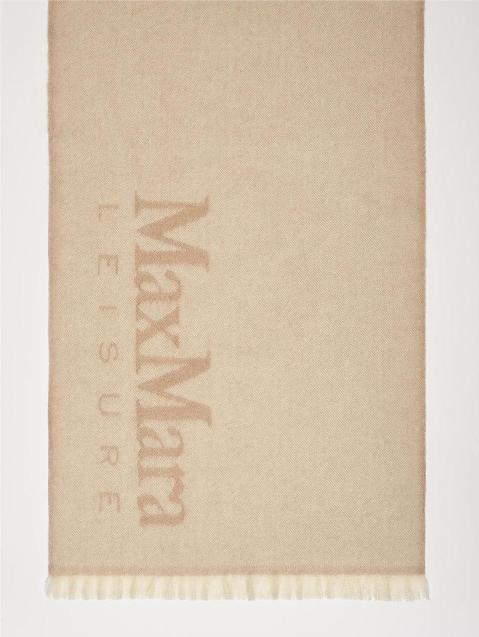 MAX MARA LEISURE Stola con Lavorazione Jacquard Bianco