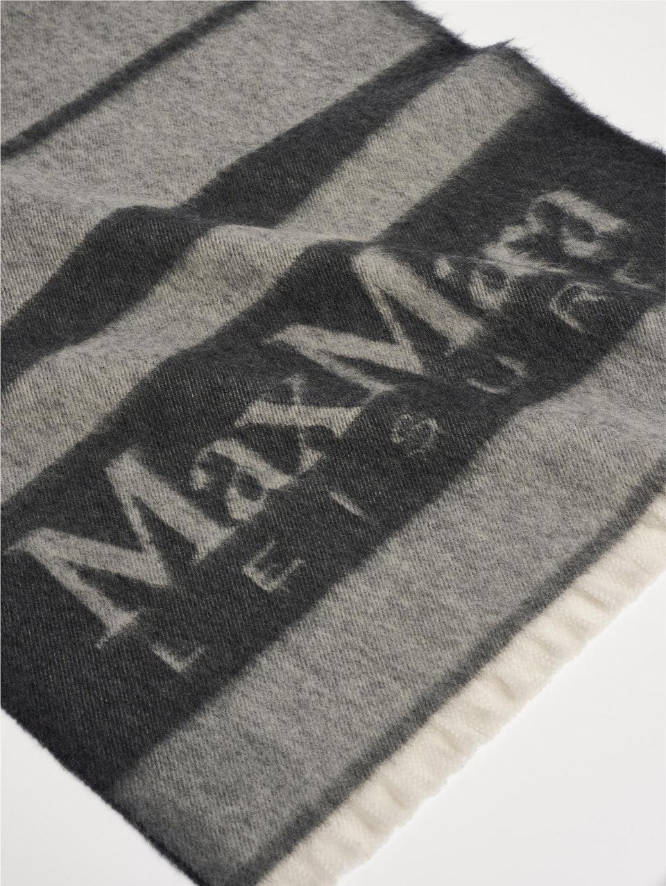 MAX MARA LEISURE Stola Con Lavorazione Jacquard Grigio