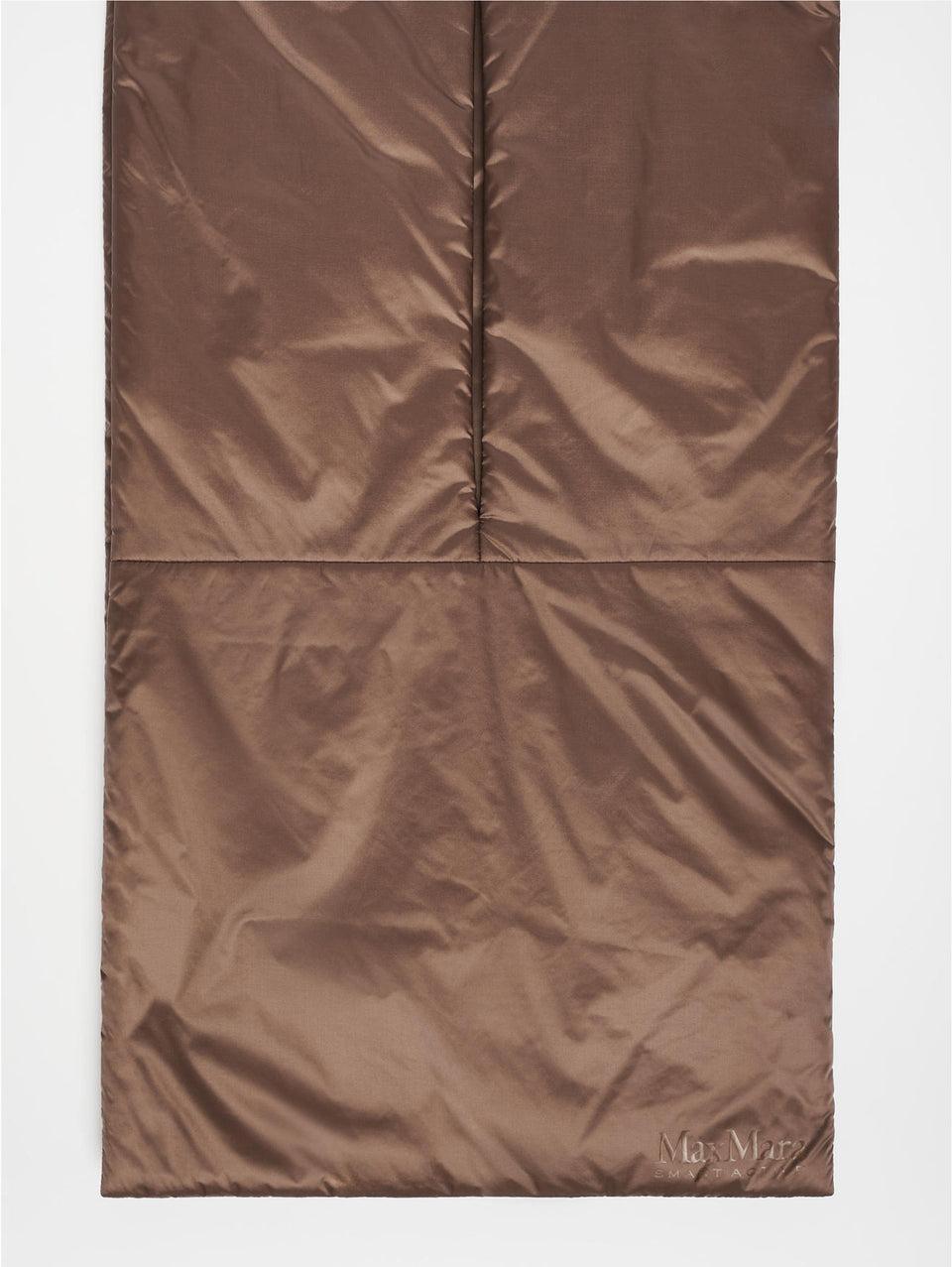 MAX MARA LEISURE Stola in Nylon con Imbottitura Luxepad Nocciola