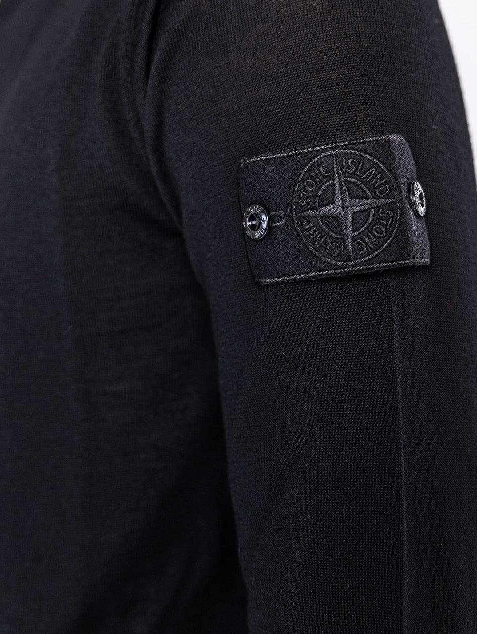 STONE ISLAND Maglia Collo Alto Ghost In Lana Nero