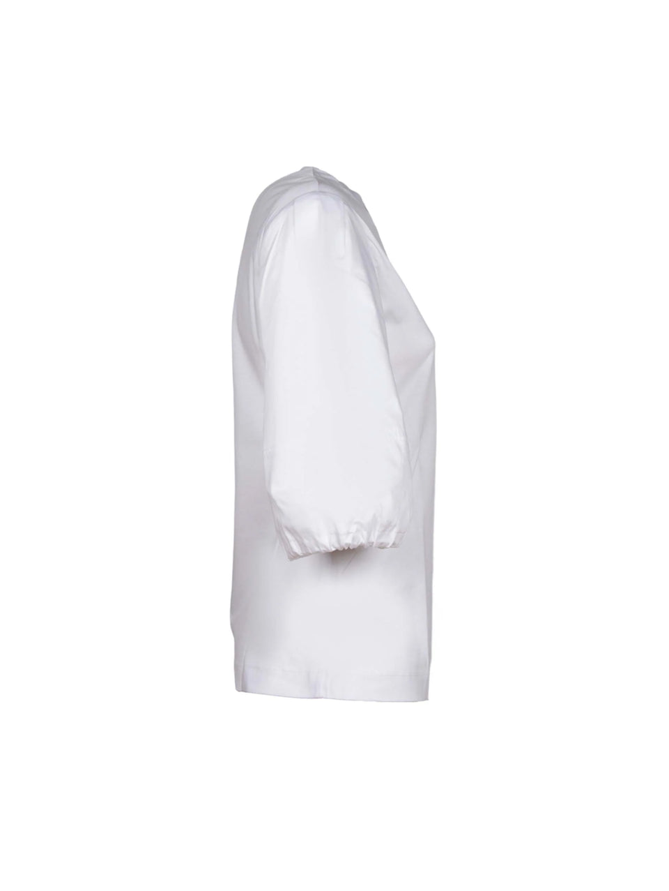 MAX MARA LEISURE T-shirt Con Maniche A Palloncino Bianco