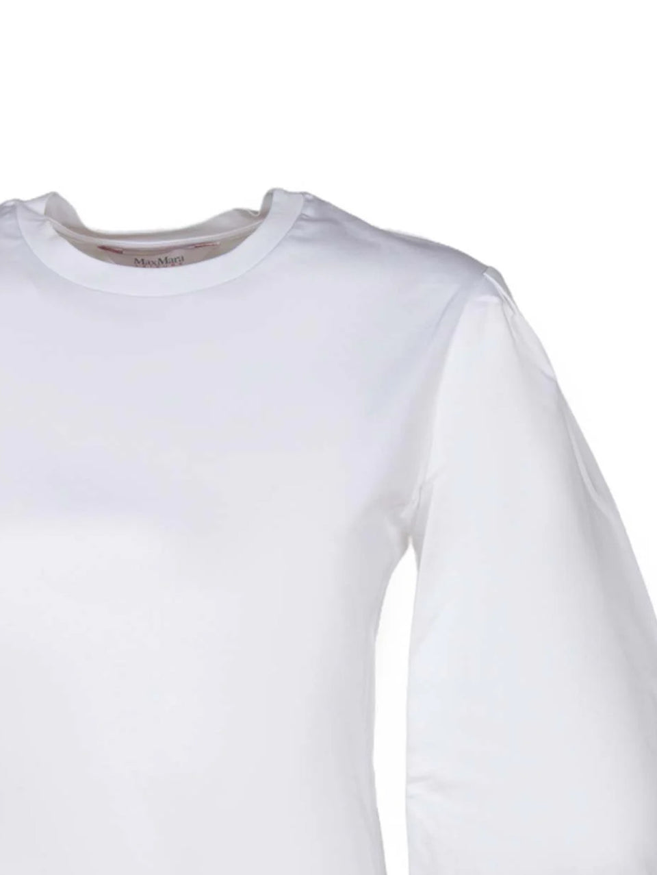 MAX MARA LEISURE T-shirt Con Maniche A Palloncino Bianco