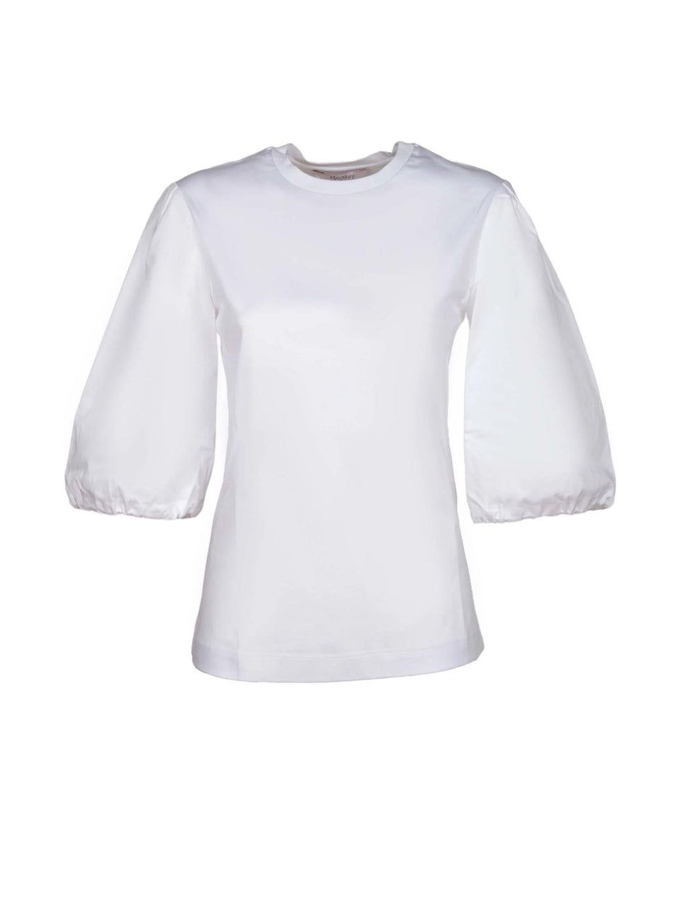 MAX MARA LEISURE T-shirt con maniche a palloncino Bianco
