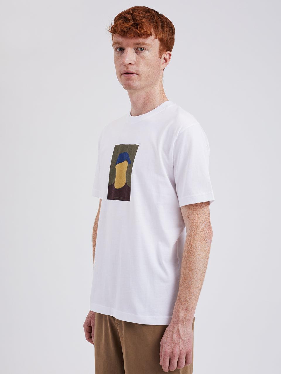 NORSE PROJECTS T-shirt Con Stampa Serigrafata Bianco