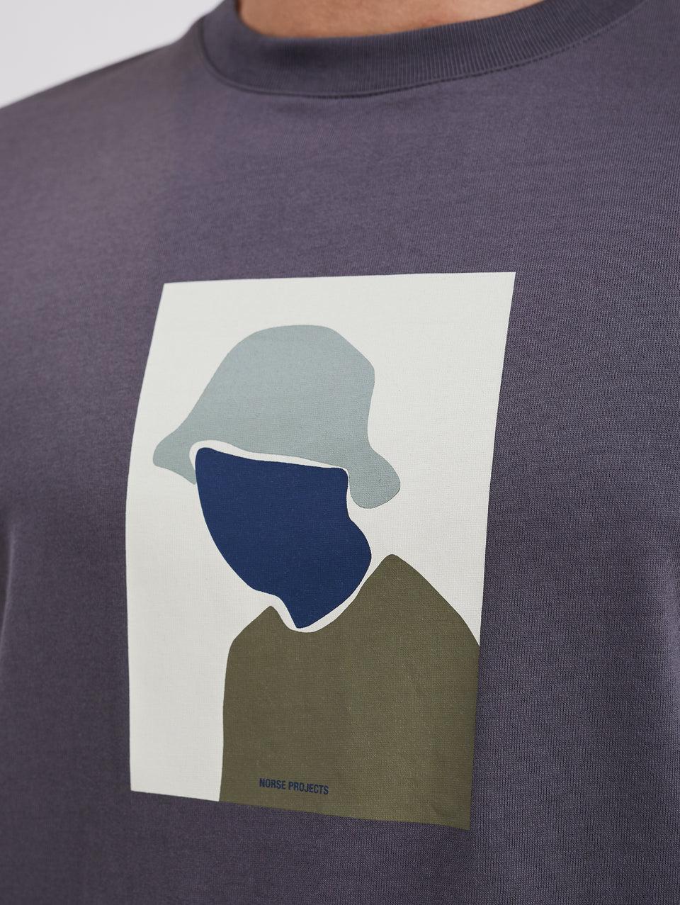 NORSE PROJECTS T-shirt Con Stampa Serigrafata Grigio