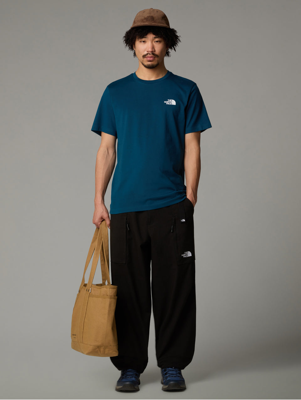 THE NORTH FACE T-shirt Regular Fit Con Logo Petrolio