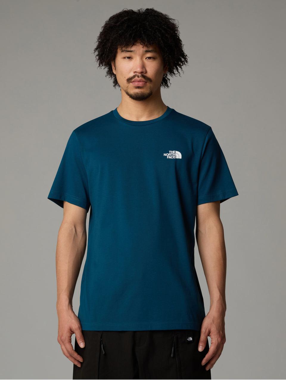 THE NORTH FACE T-shirt Regular Fit con Logo Petrolio