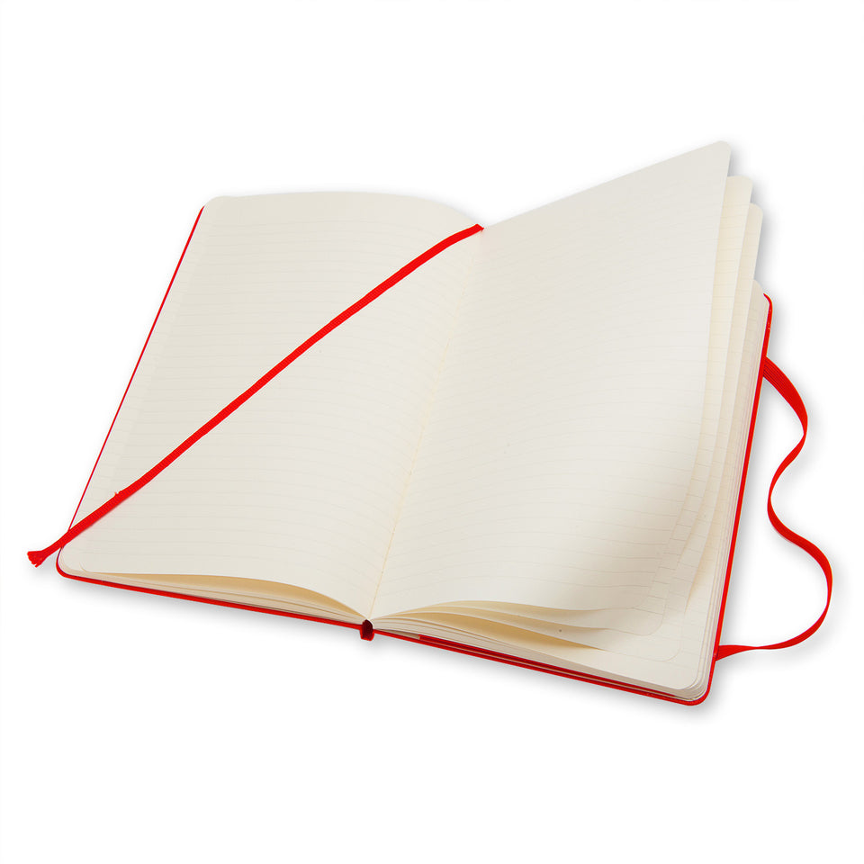 MOLESKINE Taccuino Rosso A Righe Hard - Large QP060R ROSSO
