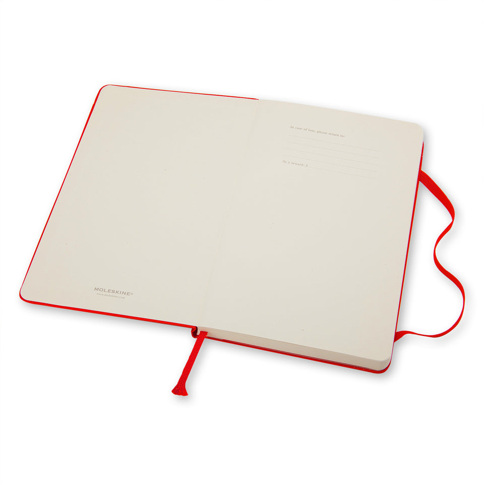 MOLESKINE Taccuino Rosso A Righe Hard - Large QP060R ROSSO