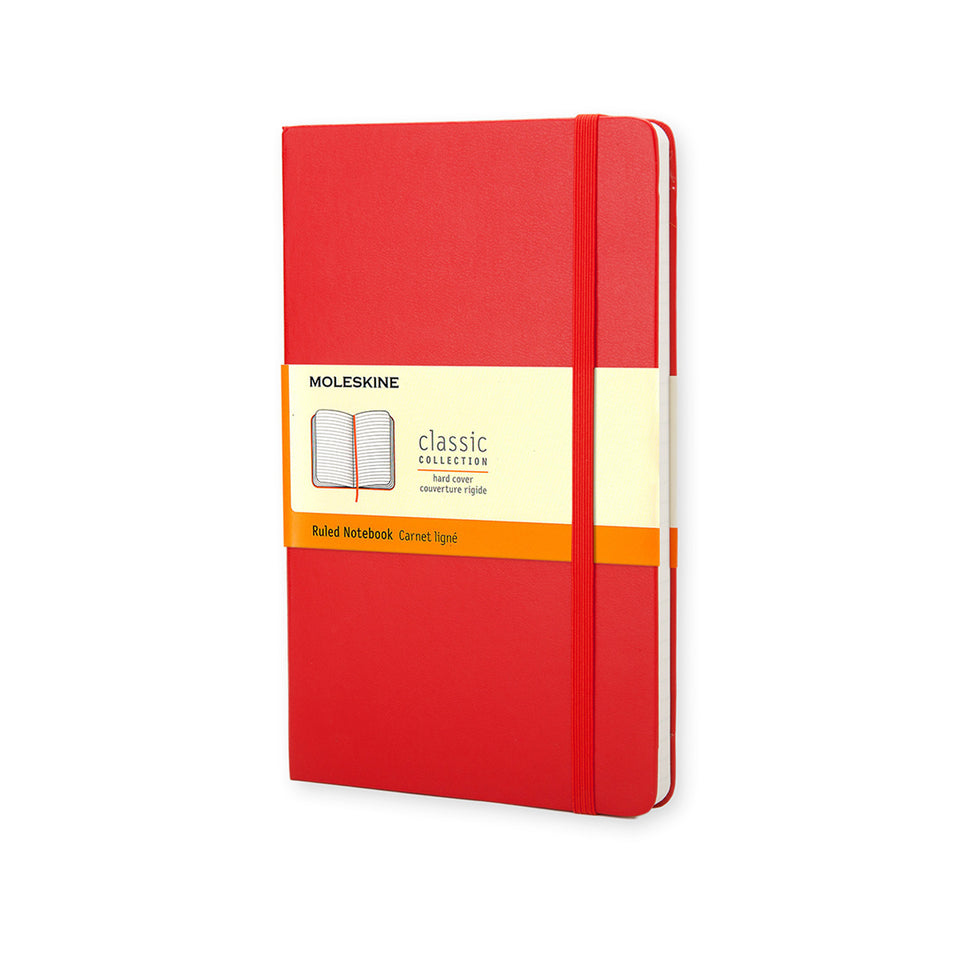 MOLESKINE Taccuino rosso a righe hard - Large QP060R ROSSO
