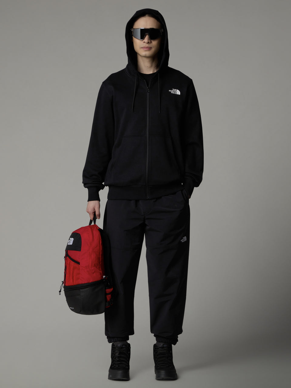 THE NORTH FACE Felpa Con Cappuccio E Cerniera Nero