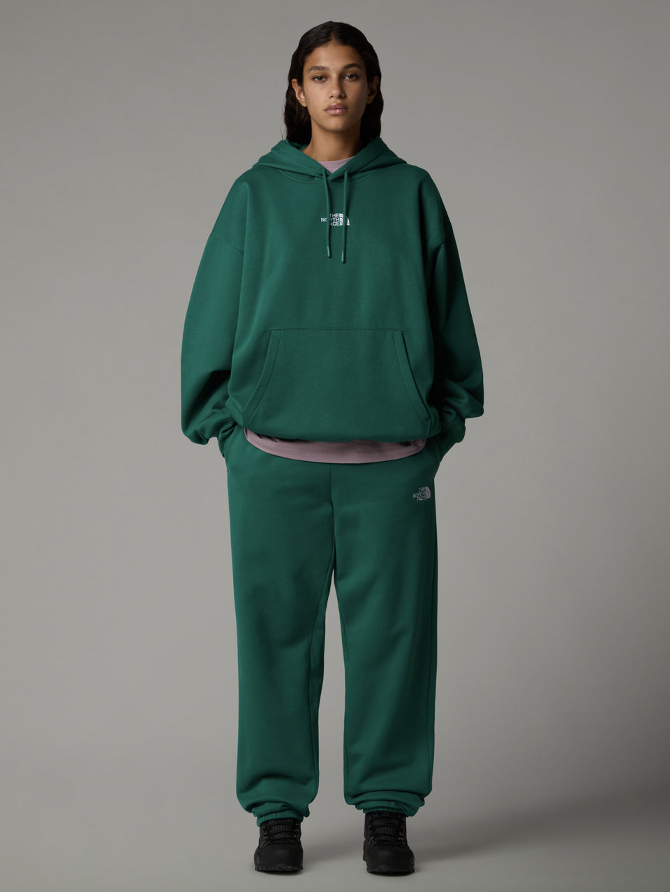 THE NORTH FACE Felpa Con Cappuccio Oversize Verde