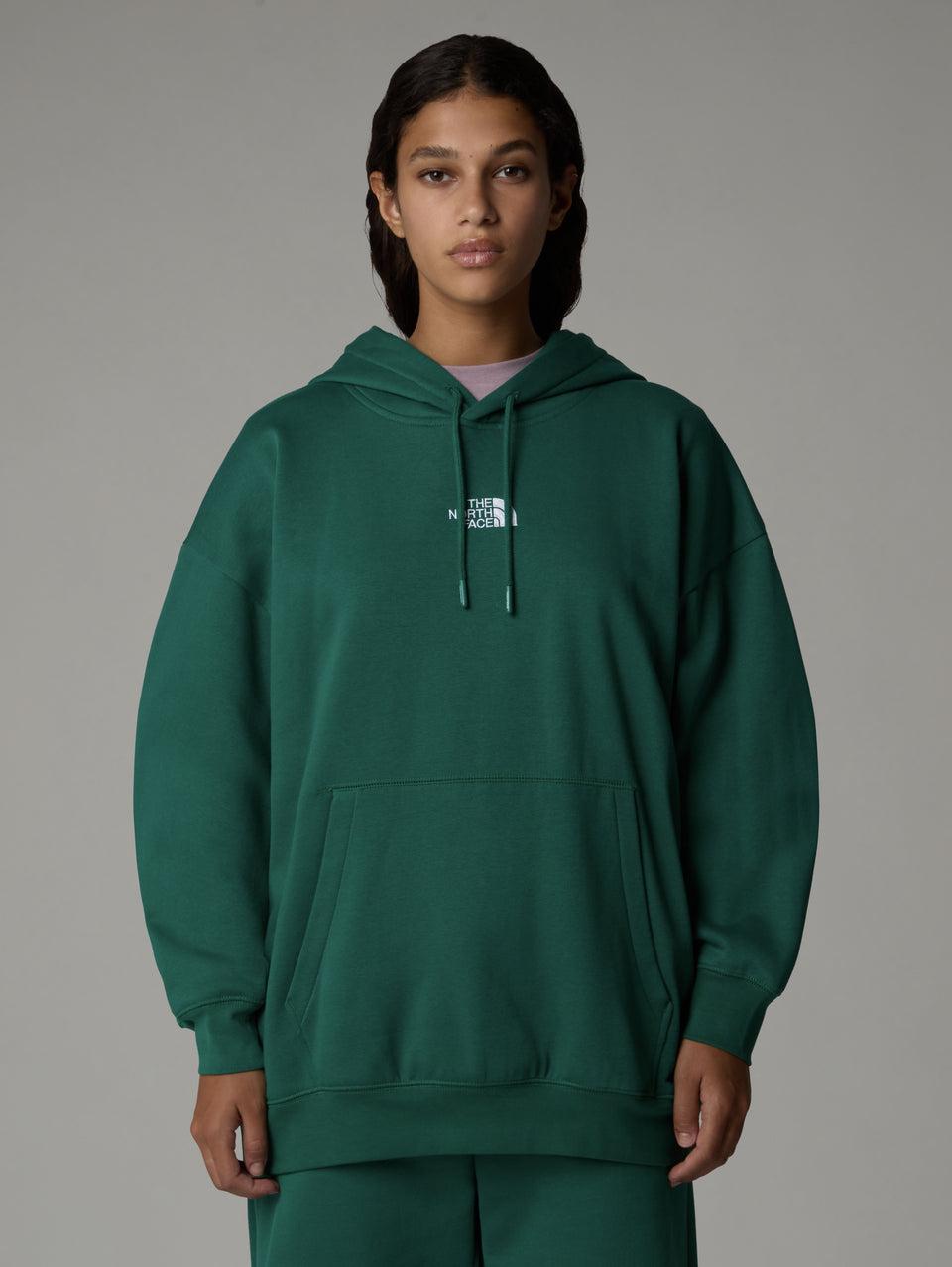 THE NORTH FACE Felpa con Cappuccio Oversize Verde