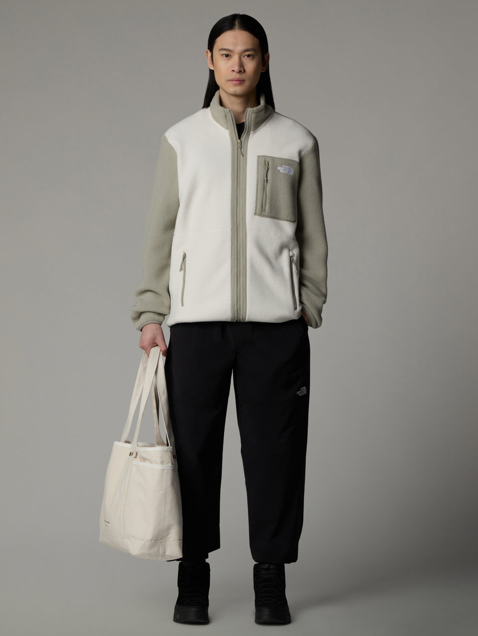 THE NORTH FACE Giacca In Pile Medio Yumiori Bianco