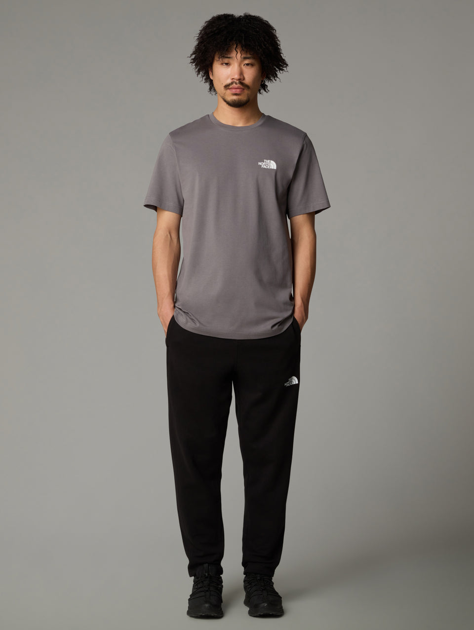 THE NORTH FACE T-shirt Regular Fit Con Logo Grigio