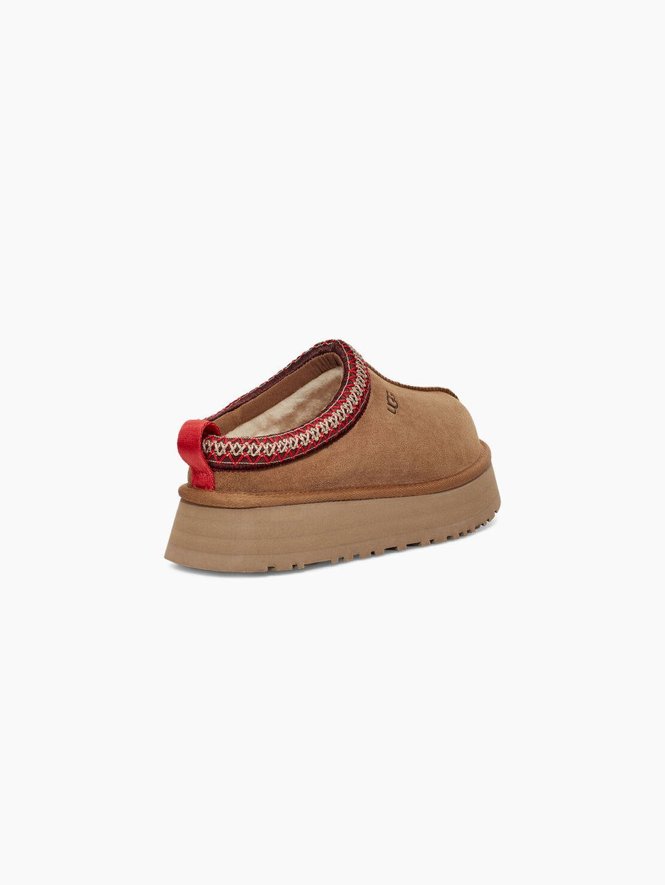 UGG Ciabatte Con Plateau Tazz Castagna