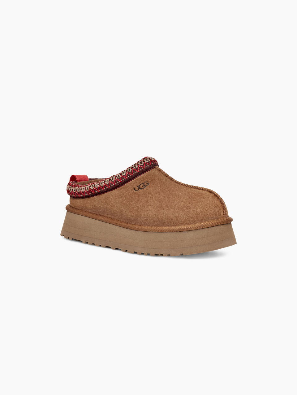 UGG Ciabatte Con Plateau Tazz Castagna