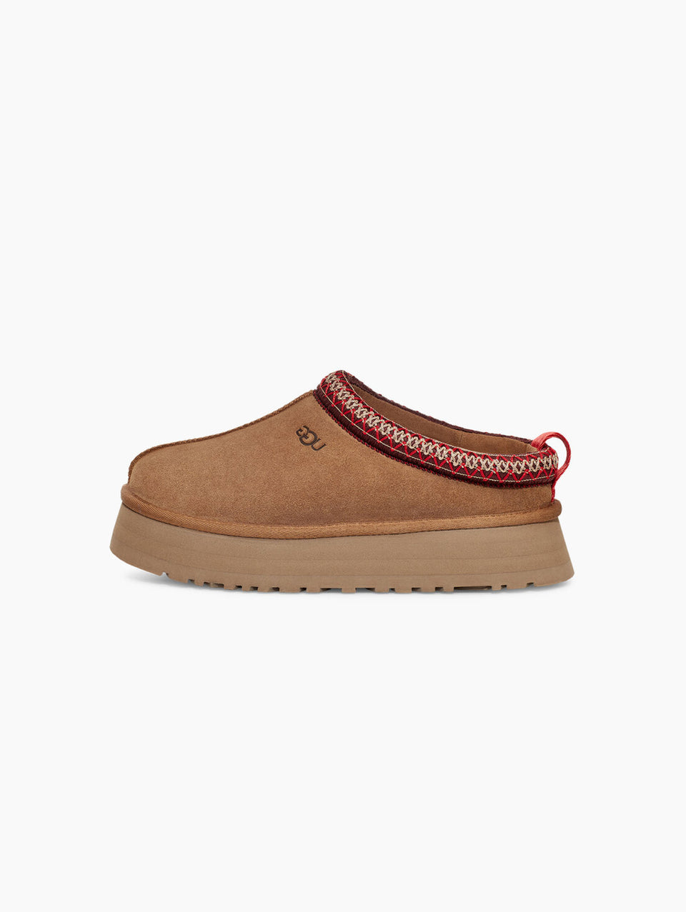 UGG Ciabatte con Plateau Tazz Castagna