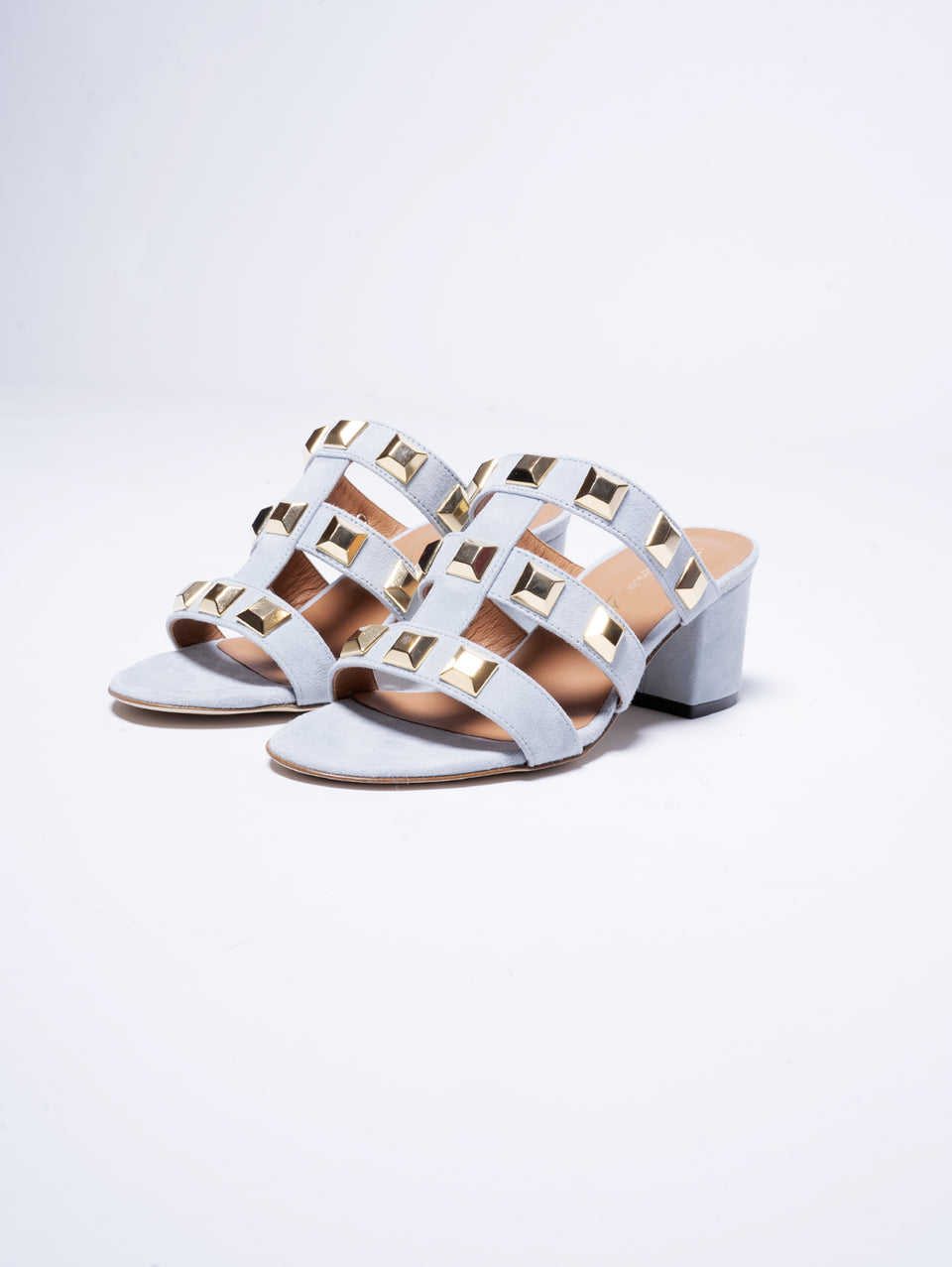 VIA ROMA 15 Sabot Con Fasce E Borchie Polvere