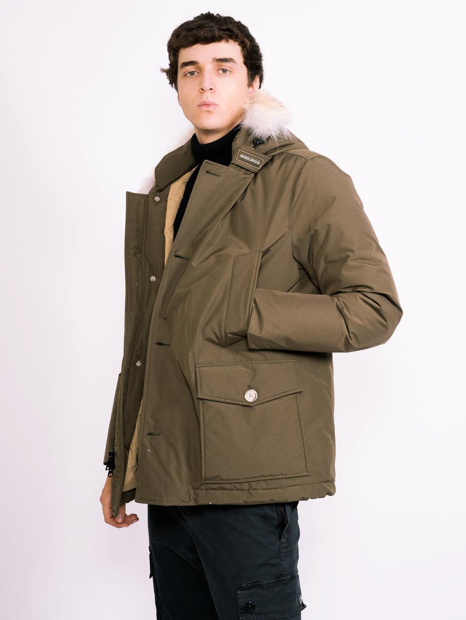 WOOLRICH Giaccone Anorak In Ramar Verde