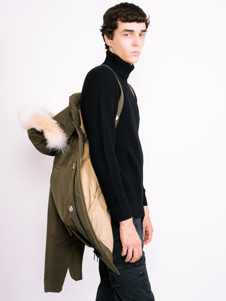 WOOLRICH Giaccone Anorak In Ramar Verde