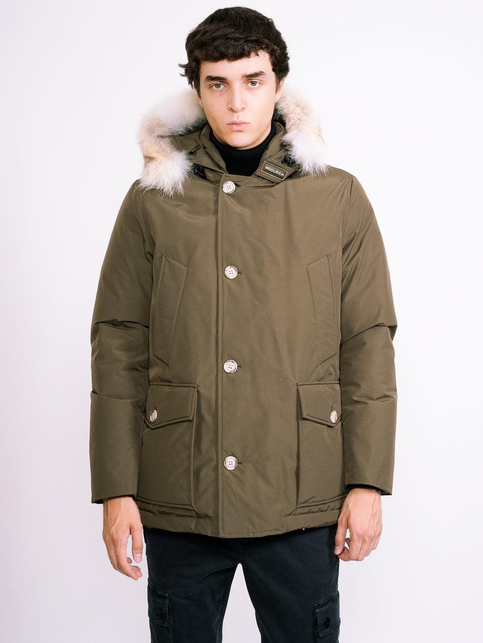 WOOLRICH Giaccone Anorak in Ramar Verde