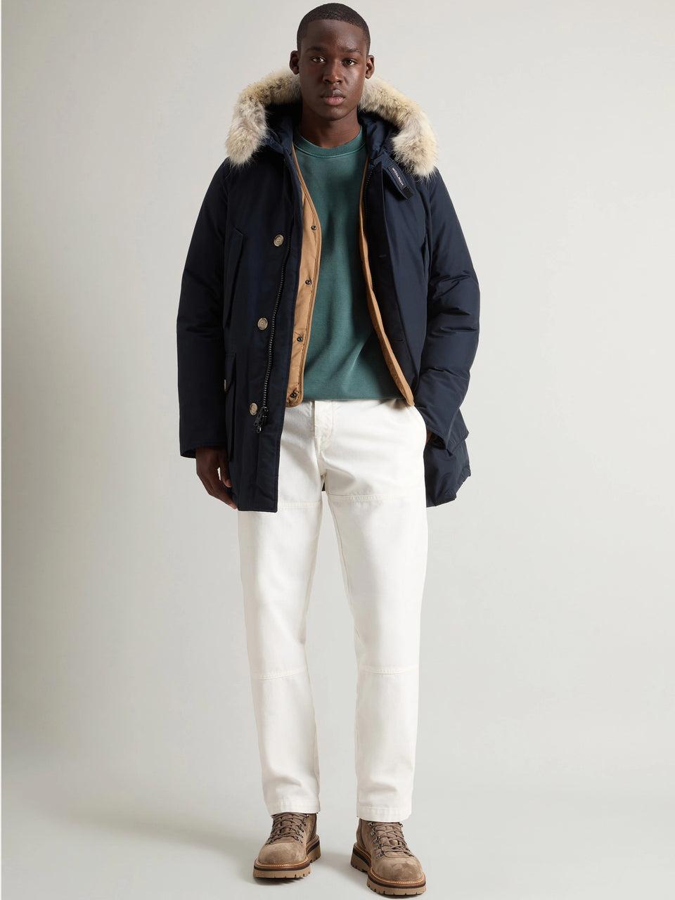 WOOLRICH Giaccone Parka In Ramar Blu
