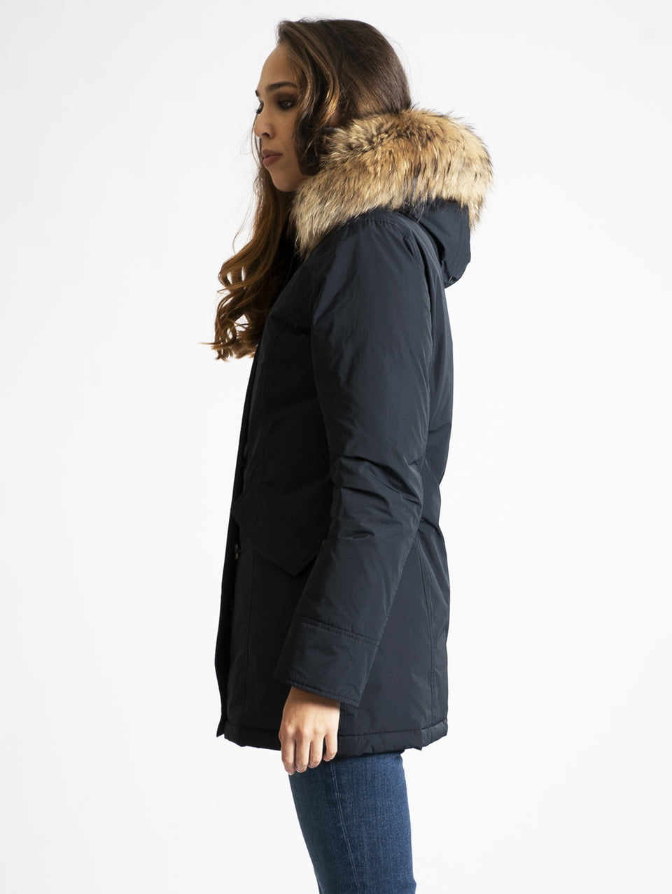 WOOLRICH Giaccone Parka In Shape Memory Blu