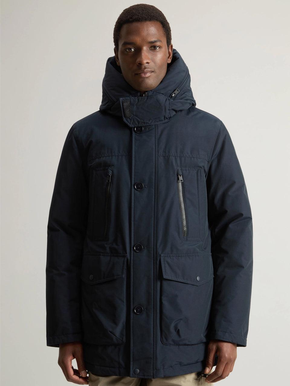 WOOLRICH Parka Arctic in Ramar Cloth Evolution Blu