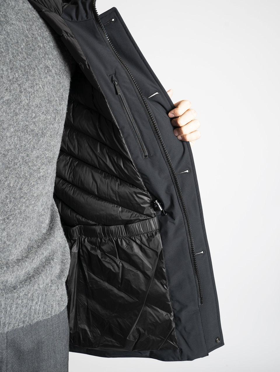 WOOLRICH Parka Arctic In Tessuto Stretch Nero