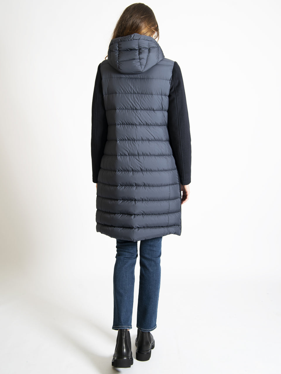 WOOLRICH Parka Due In Doppio Tessuto Blu