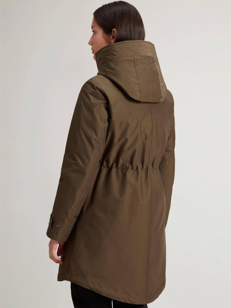 WOOLRICH Parka Tre In Uno Verde Scuro