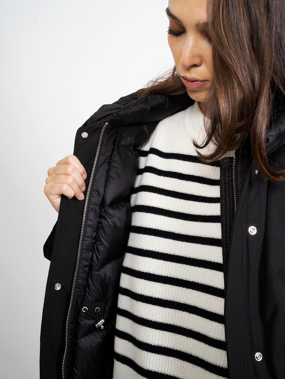 WOOLRICH Parka Weoka In Ottoman Nero