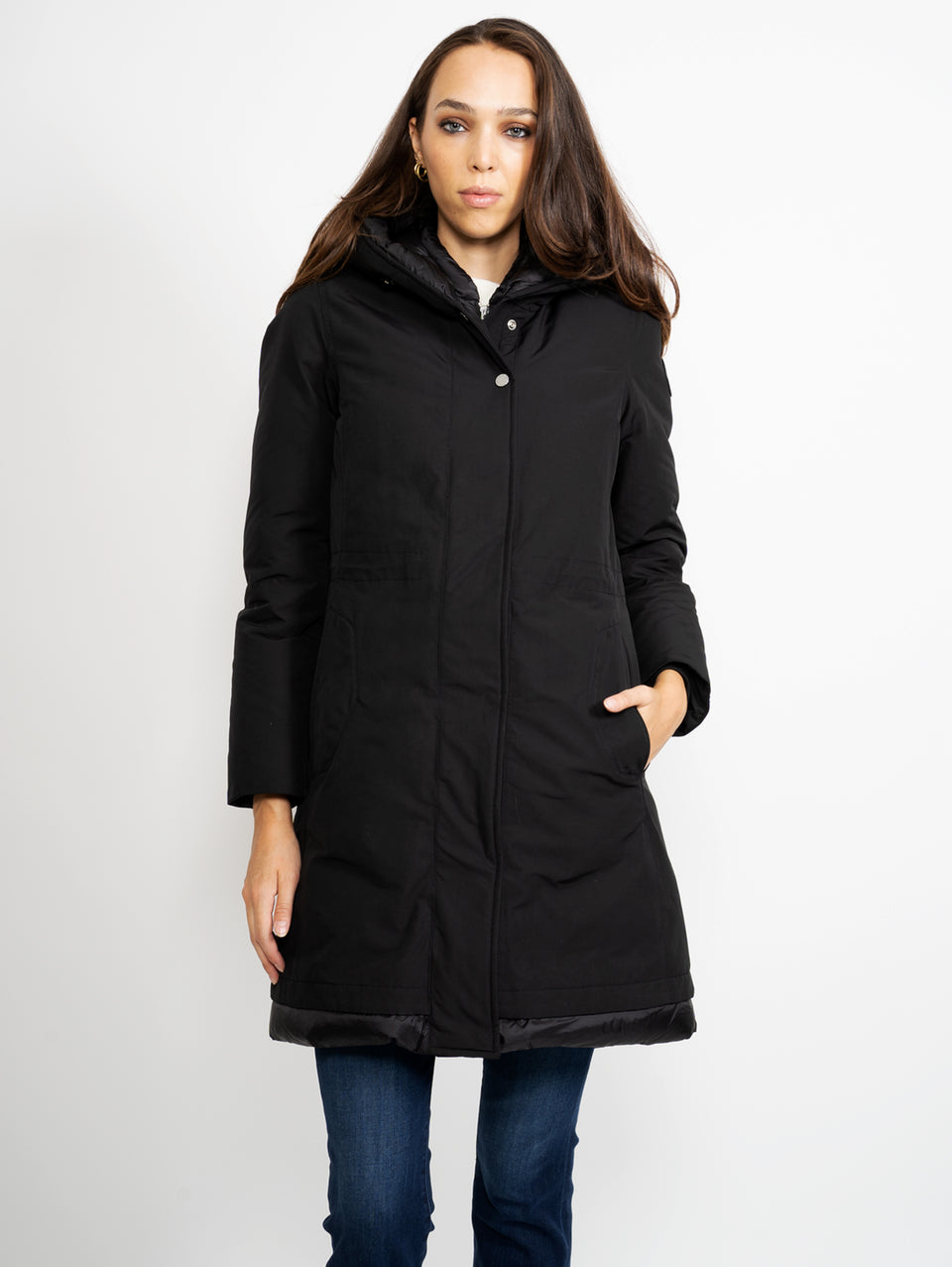 WOOLRICH Parka Weoka in Ottoman Nero