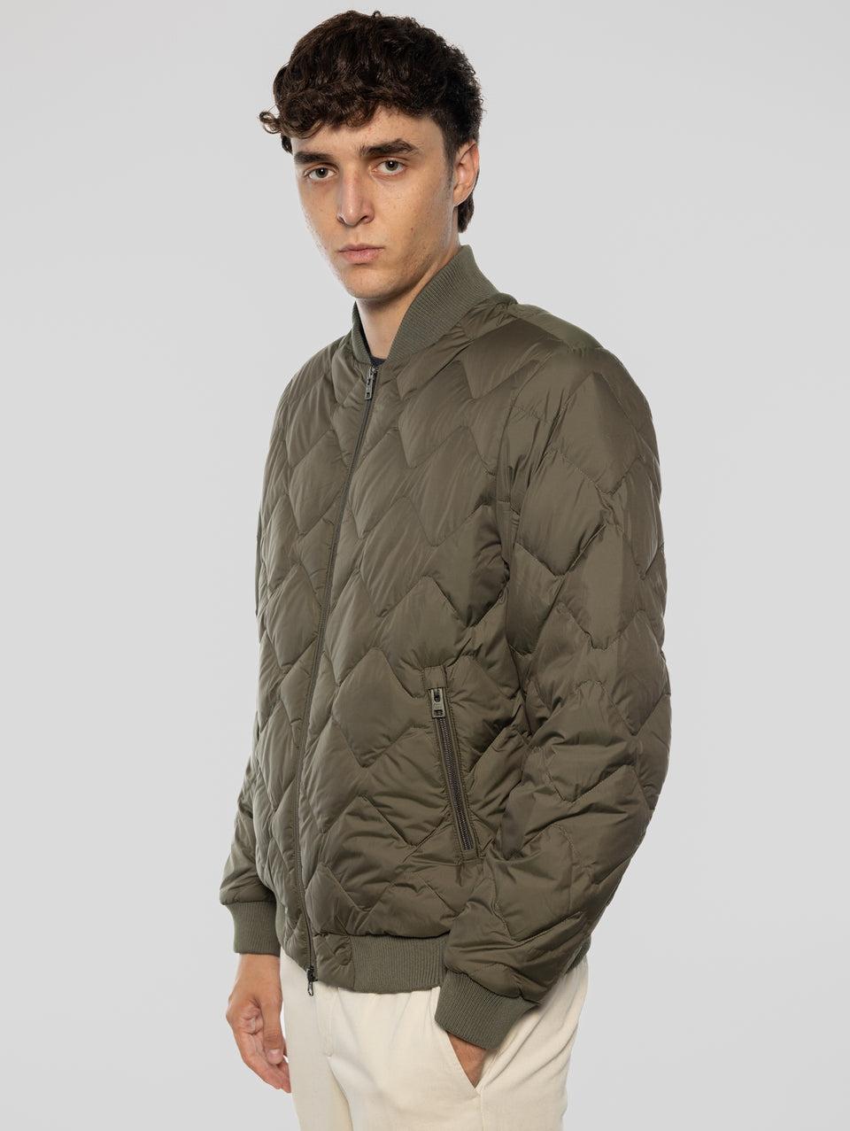 WOOLRICH Piumino Leggero Taglio Bomber Verde