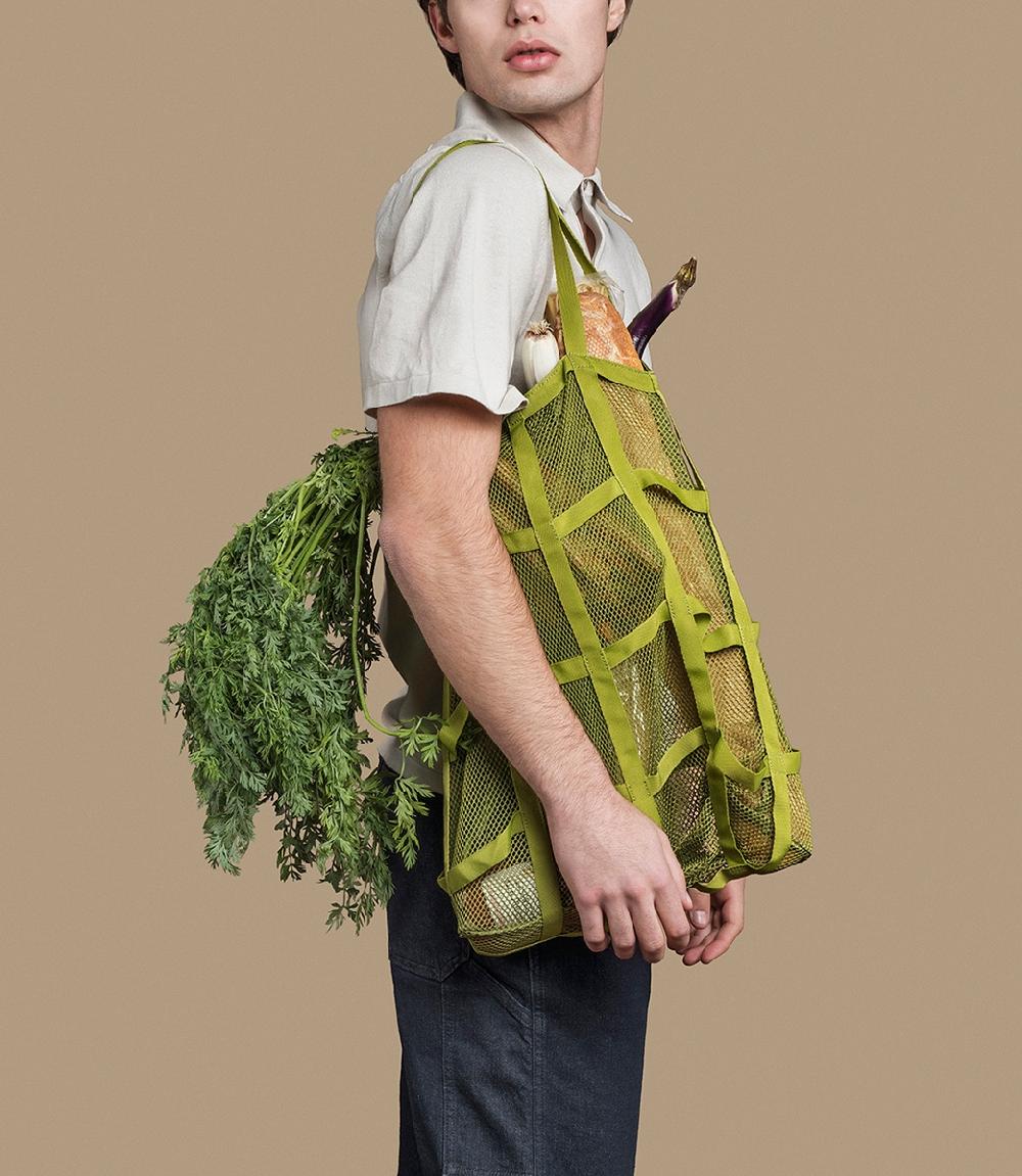 Tucano Borsa Shopper Pieghevole In Rete Ottenuta Dalla Plastica Riciclata