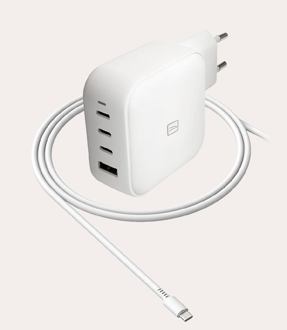Tucano Caricabatteria multiplo da parete USB-A/USB-C GaN da 100W