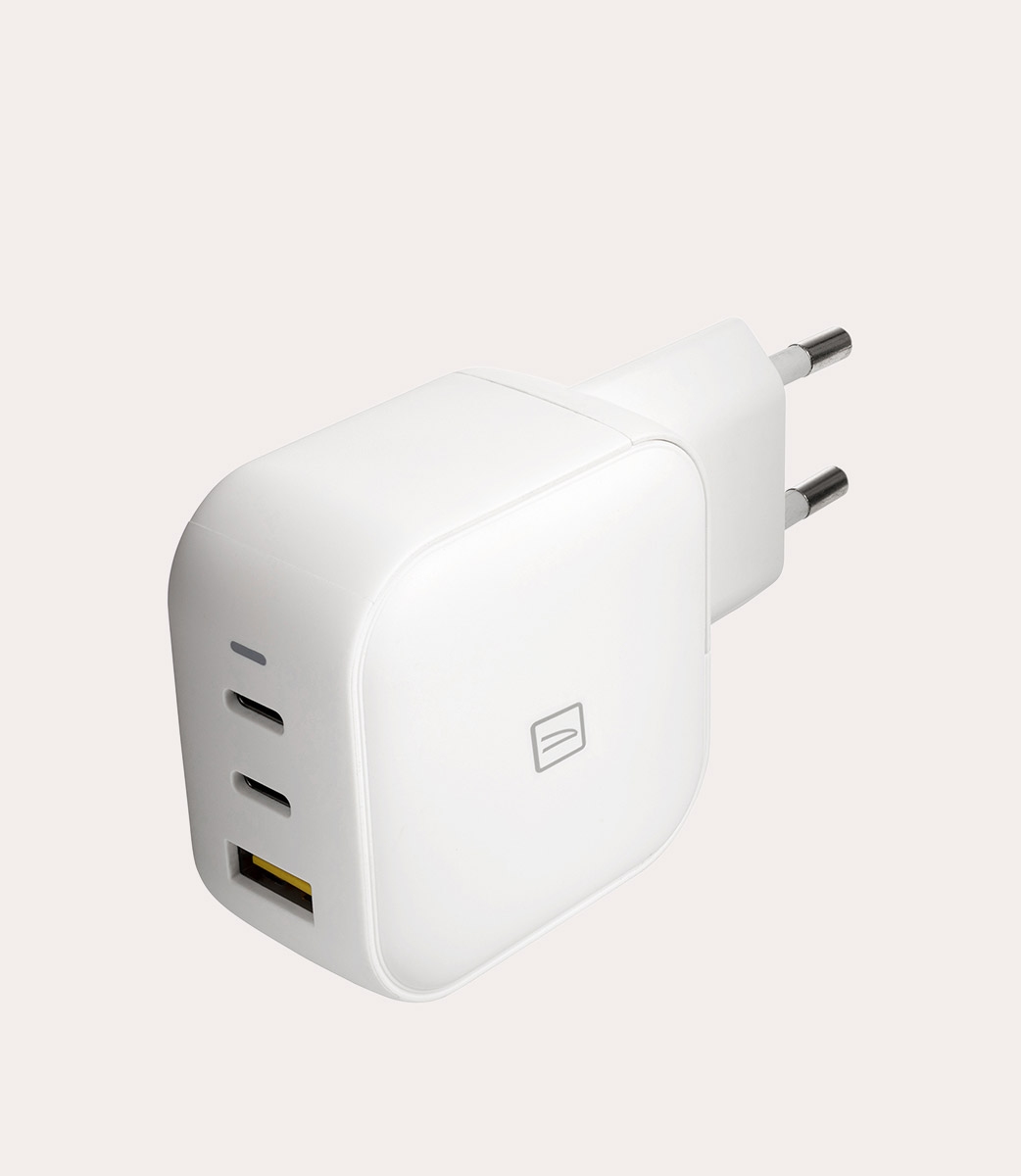Tucano Caricabatteria multiplo da parete USB-A/USB-C GaN da 65W